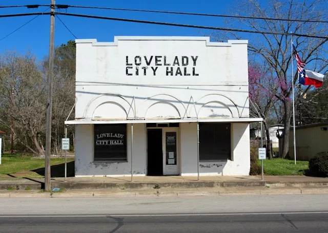 City Hall. Lovelady, Texas, USA.