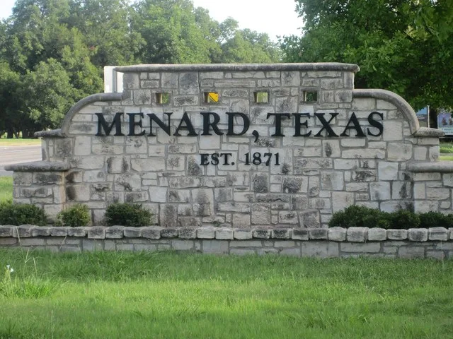 I took photo with Canon camera in Menard, TX.