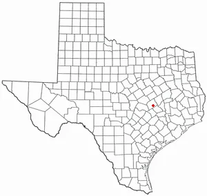 Adapted from Wikipedia's TX county maps by Seth Ilys.