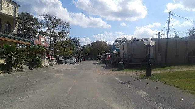 Montgomery, Texas, Historic Business District. View from McCown Street facing south.
