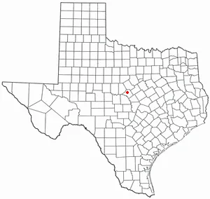 Adapted from Wikipedia's TX county maps by Seth Ilys.
