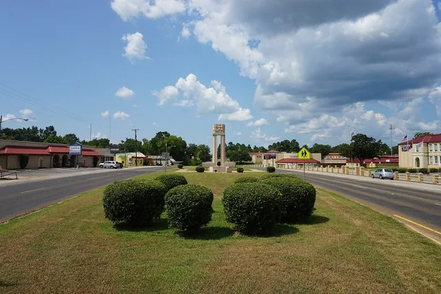 Main Street in New London , Texas ( United States ).