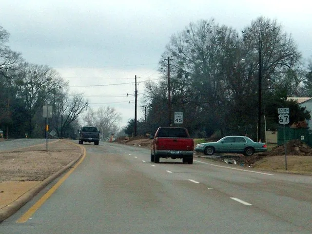 US 67 in Omaha, TX. At US 259 junction.