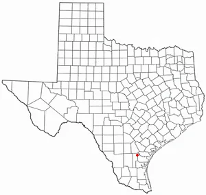 Adapted from Wikipedia's TX county maps by Seth Ilys.