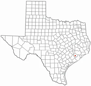 Adapted from Wikipedia's TX county maps by Seth Ilys.