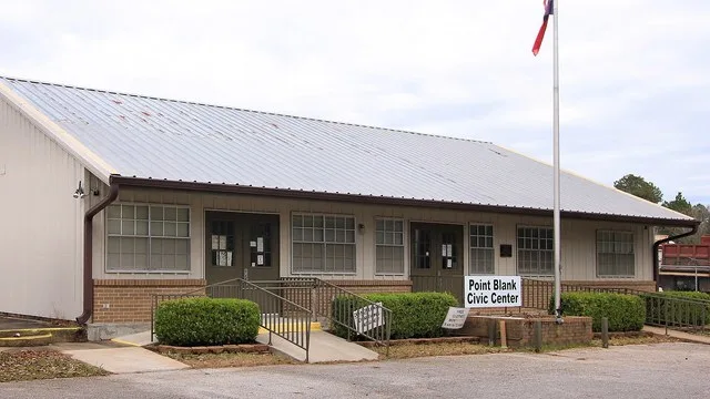 The Civic Center of Point Blank, Texas , United States.