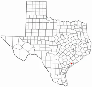 Adapted from Wikipedia's TX county maps by Seth Ilys.