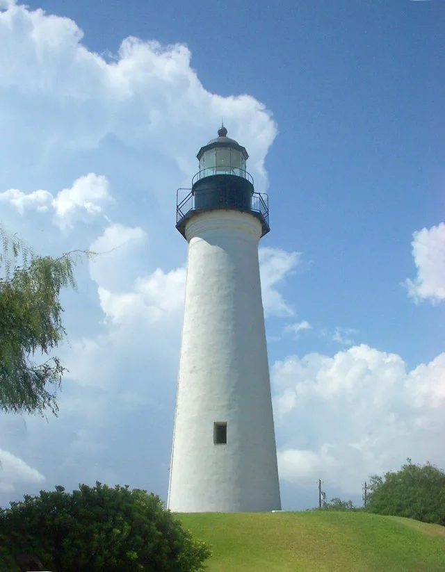 The lighthouse at Port Isabel Texas.
