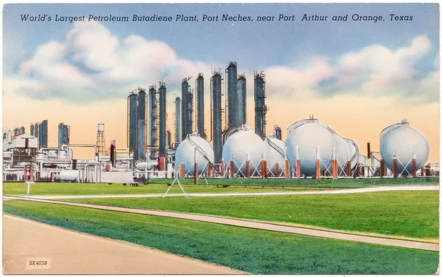 World's Largest Petroleum Butadiene Plant, Port Neches, near Port Arthur and Orange, Texas