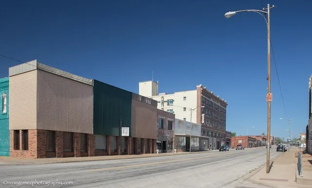 Buildings in downtown Ranger, Texas