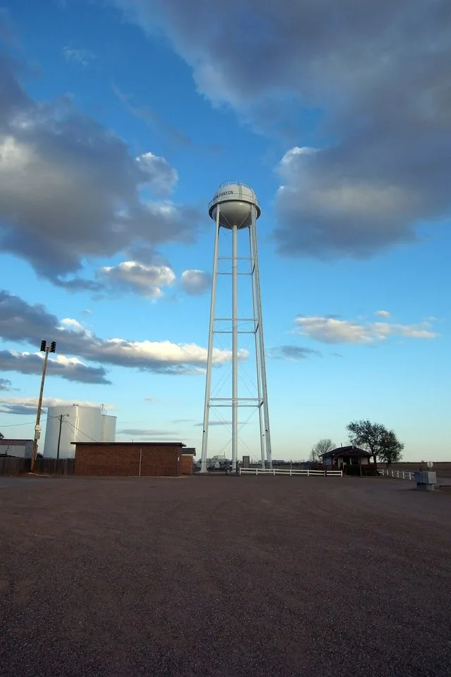 Water tower, Ransom Canyon, Texas .