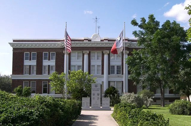 The Willacy County Courthouse located in Raymondville, Texas, United States.