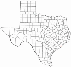 Adapted from Wikipedia's TX county maps by Seth Ilys.