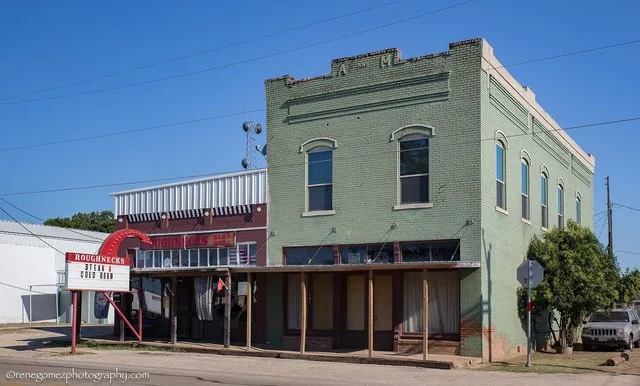 Building in the town of Rio Vista, Texas