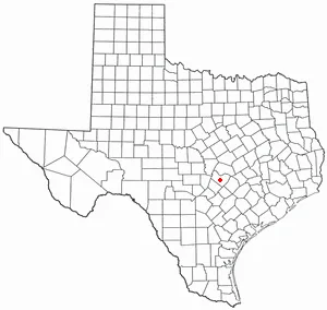 Adapted from Wikipedia's TX county maps by Seth Ilys.