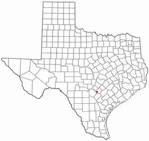 Adapted from Wikipedia's TX county maps by Seth Ilys.