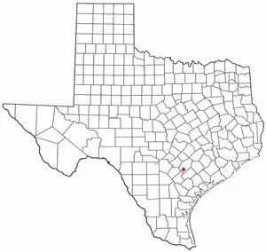 Adapted from Wikipedia's TX county maps by Seth Ilys.