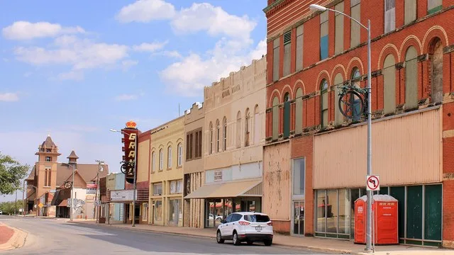 Downtown Stamford, Texas , United States.