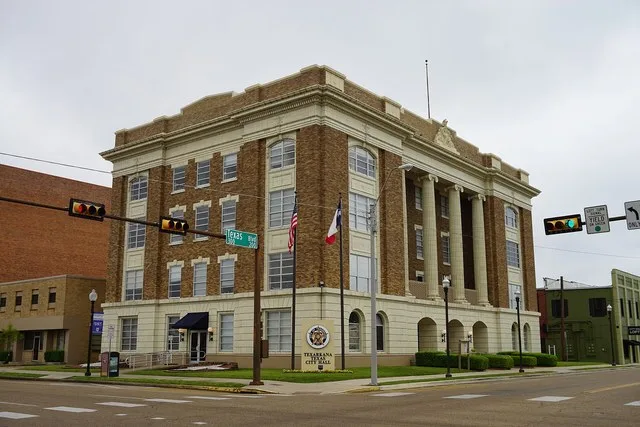 Texarkana Texas City Hall in Texarkana , Texas ( United States ).