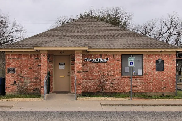 City Hall of Thrall, Texas , United States.