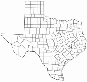 Adapted from Wikipedia's TX county maps by Seth Ilys.