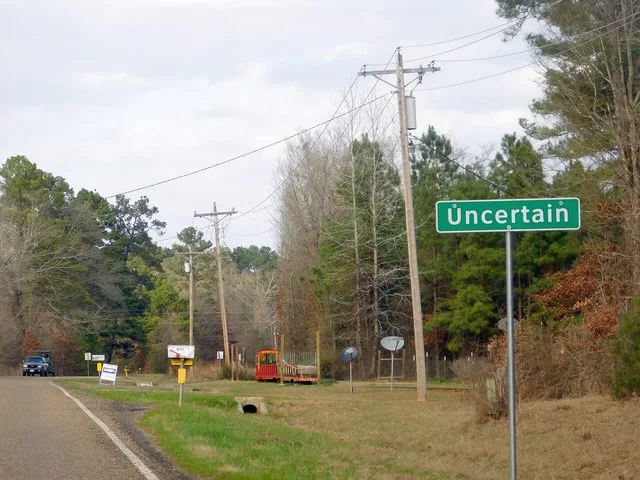 Uncertain, Texas.