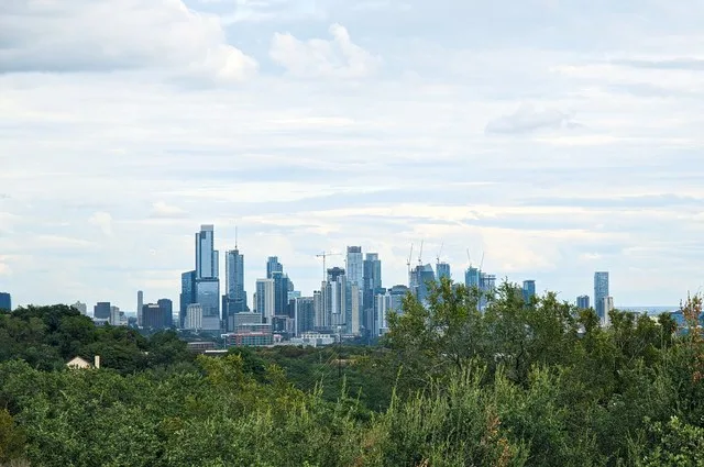 View of downtown Austin from a perch in Westlake