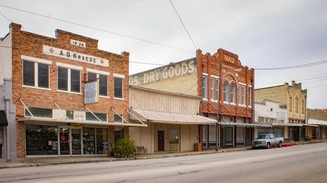 A.G. Kraege Building in downtown Yorktown, Texas