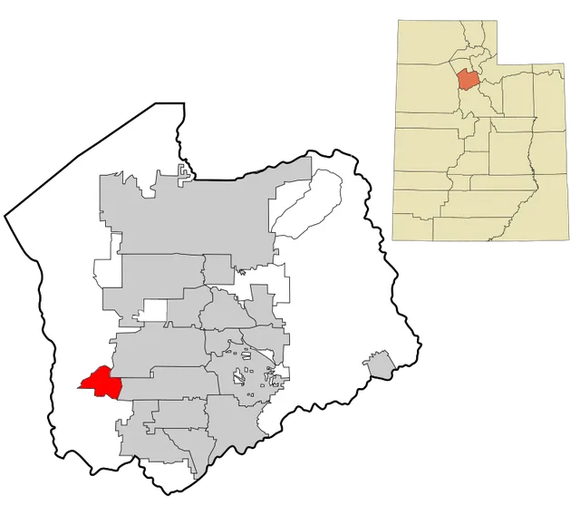 Copperton Metro township in red