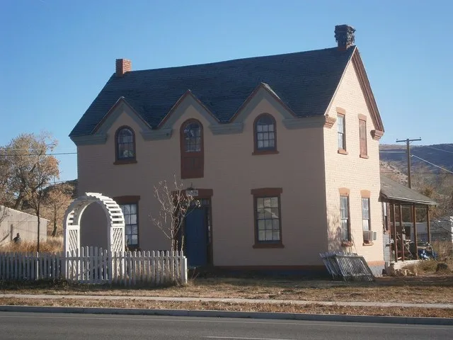 The Hans Peter Olsen House , a historic home in Fountain Green , Utah , United States.