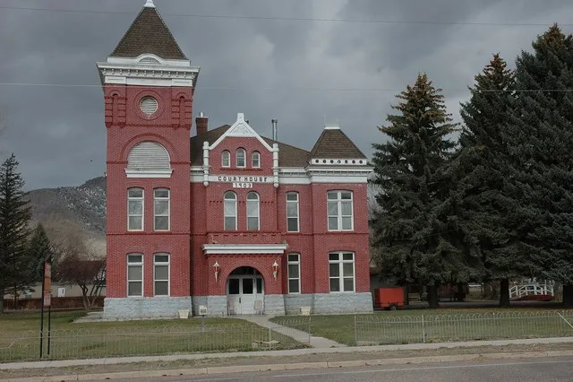 The old Piute County Courthouse, a historic building in Junction , Utah , United States .