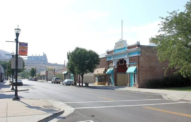 Main Street in Magna, Utah.