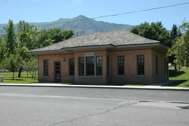 Mendon Station, a historic building in Mendon , Utah , United States.