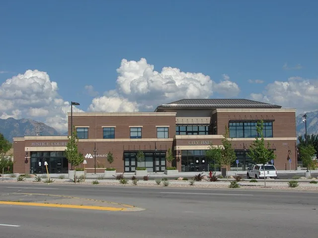 The Midvale city offices and justice court in the state of Utah