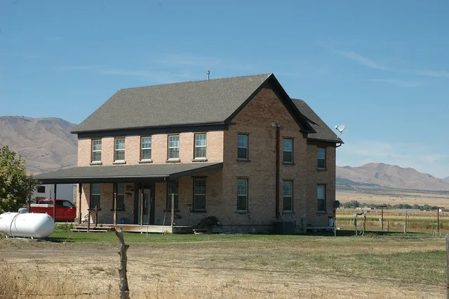 The David E. Davis House , a historic home in Rush Valley , Utah , United States.