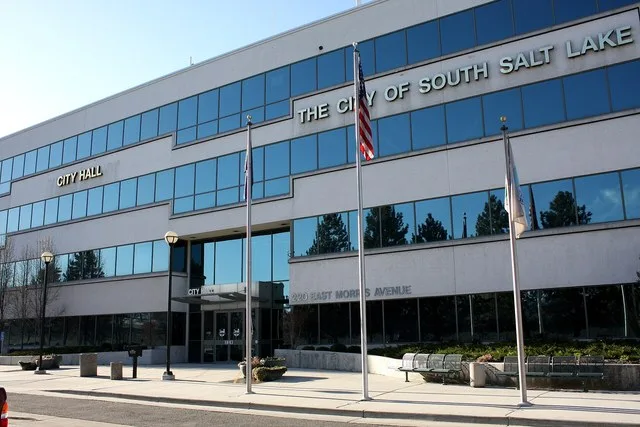 City hall in South Salt Lake City Ut. Residents can pay their utility bills here. There is also a justice court and the mayor's office.