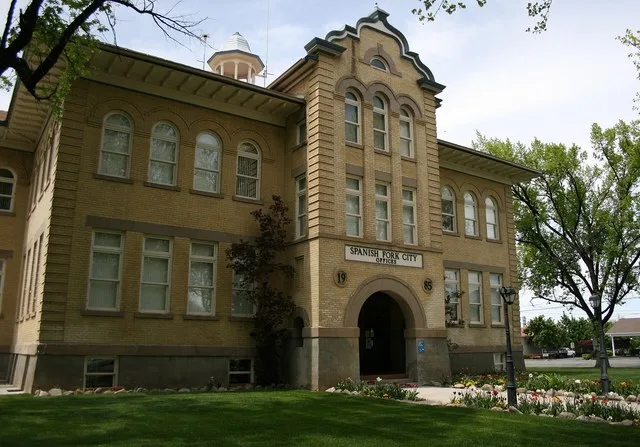 Spanish Fork City Office Building, formerly the Thurber School.