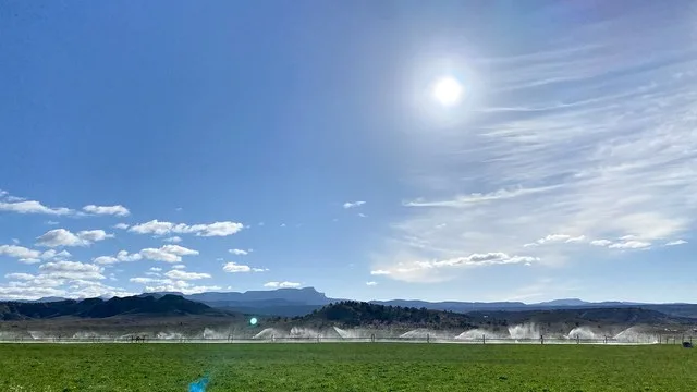 What Water Shortage? Irrigation Images Near Torrey Utah