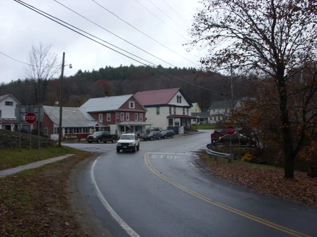 Street in Jacksonville, Vermont