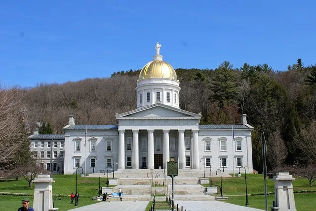 The Vermont State House in Montpelier .