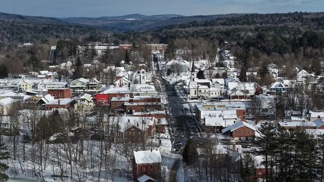 Morrisville, VT, from the west