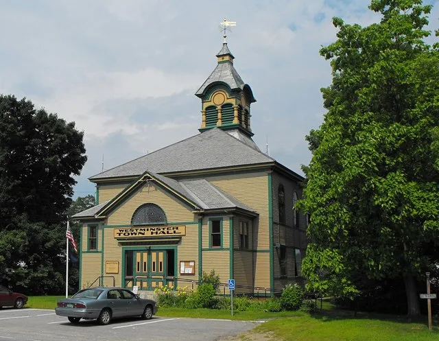 Westminster Town Hall This is an image of a place or building that is listed on the National Register of Historic Places in the United States of America . Its reference number is...