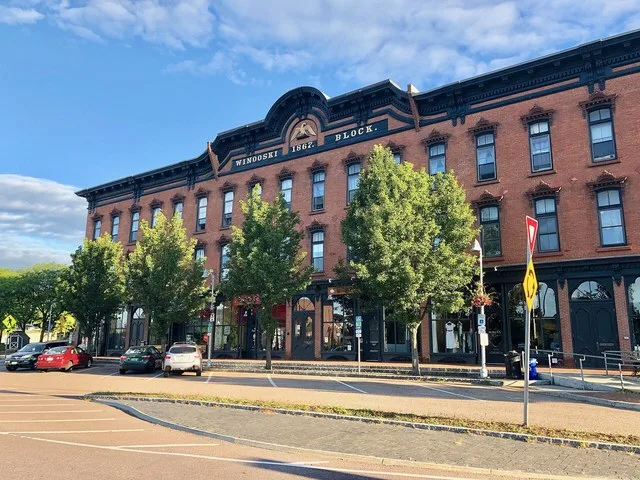 The Winooski Block (1867) in the center of the city of Winooski, Vermont