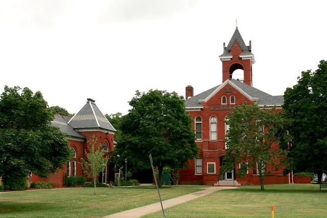 The historic court green in Accomac, Virginia.