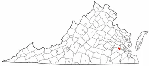 Adapted from Wikipedia's VA county maps by Seth Ilys .