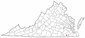 Adapted from Wikipedia's VA county maps by Seth Ilys .
