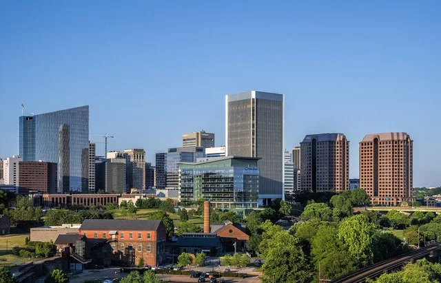 A downtown view of Richmond, VA
