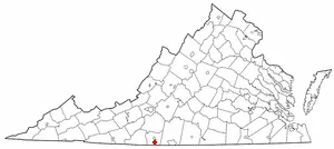 Adapted from Wikipedia's VA county maps by Seth Ilys .