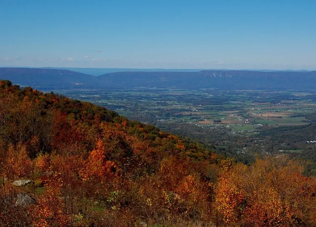 Looking West from Fisher's Gap Overlook on Skyline Drive toward Stanley, VA