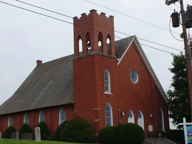 The Mill Creek Baptist Church near Troutville, Virginia.